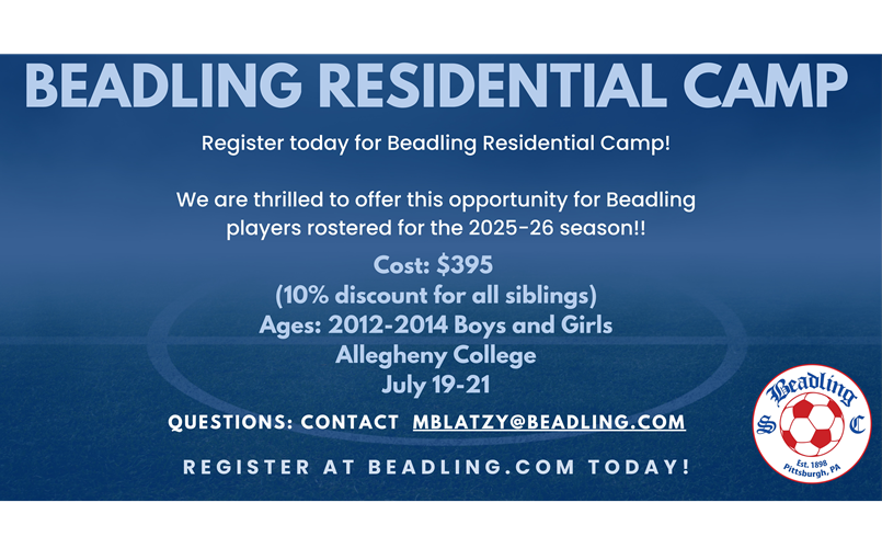 Residential Camp for Rostered Players